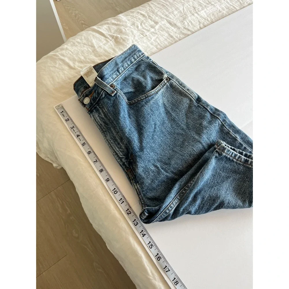 Levis 505 Womens Jean Shorts 33 Blue Y2K Baggy Jorts Cowgirl‎ Rodeo Western